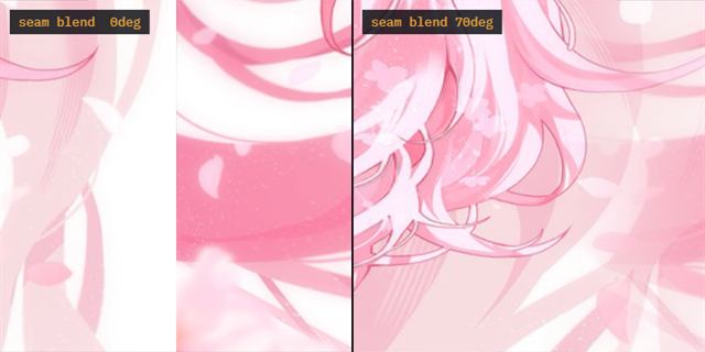 The join behind you, left hard and then blended